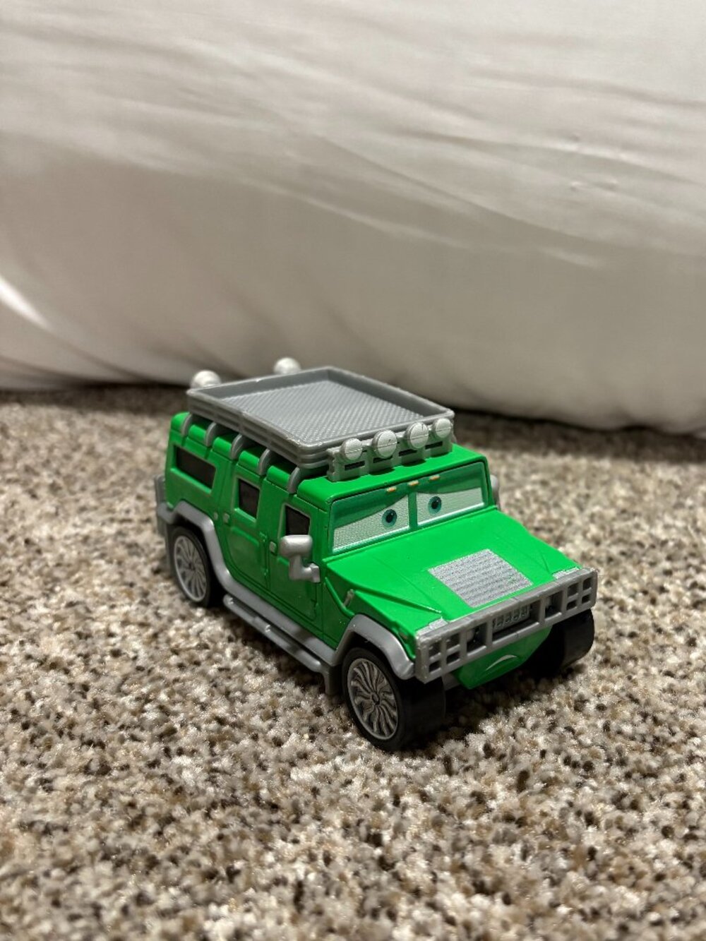 Disney Pixar Cars T.J. Hummer Green H1 Mattel Diecast